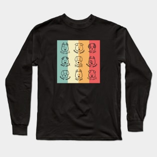 Dogs faces Long Sleeve T-Shirt